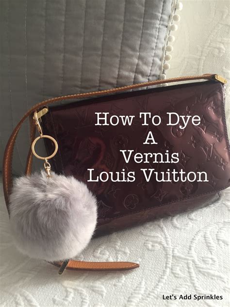 dye lv bag|dying a vernis handbag.